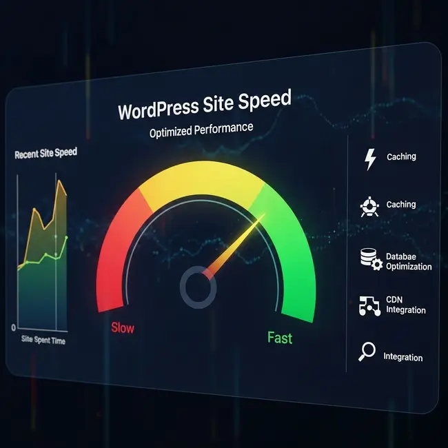 Votre site WordPress est lent ? 5 optimisations simples pour le rendre ultra-rapide 3 Jauge de vitesse pour accélérer un site WordPress.